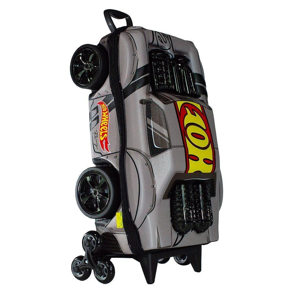 Mala Infantil 3+ Pre Escola Creche Menino Night Shifter 3d Com Rodinhas Cor Cinza