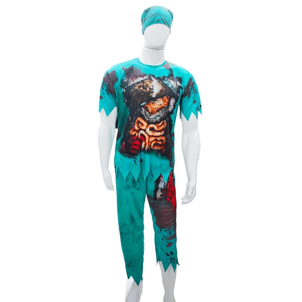 Fantasia Médico Zumbi Para Halloween Abrakadabra Fantasias
