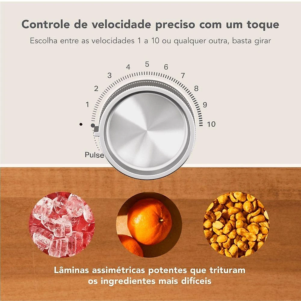 Liquidificador Kitchenaid KUA20AP 10 Velocidades Preto - 110V
