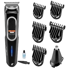 Aparador de Pelos Britânia BAP21P Multigroom 7 em 1 Sem Fio Preto - Bivolt