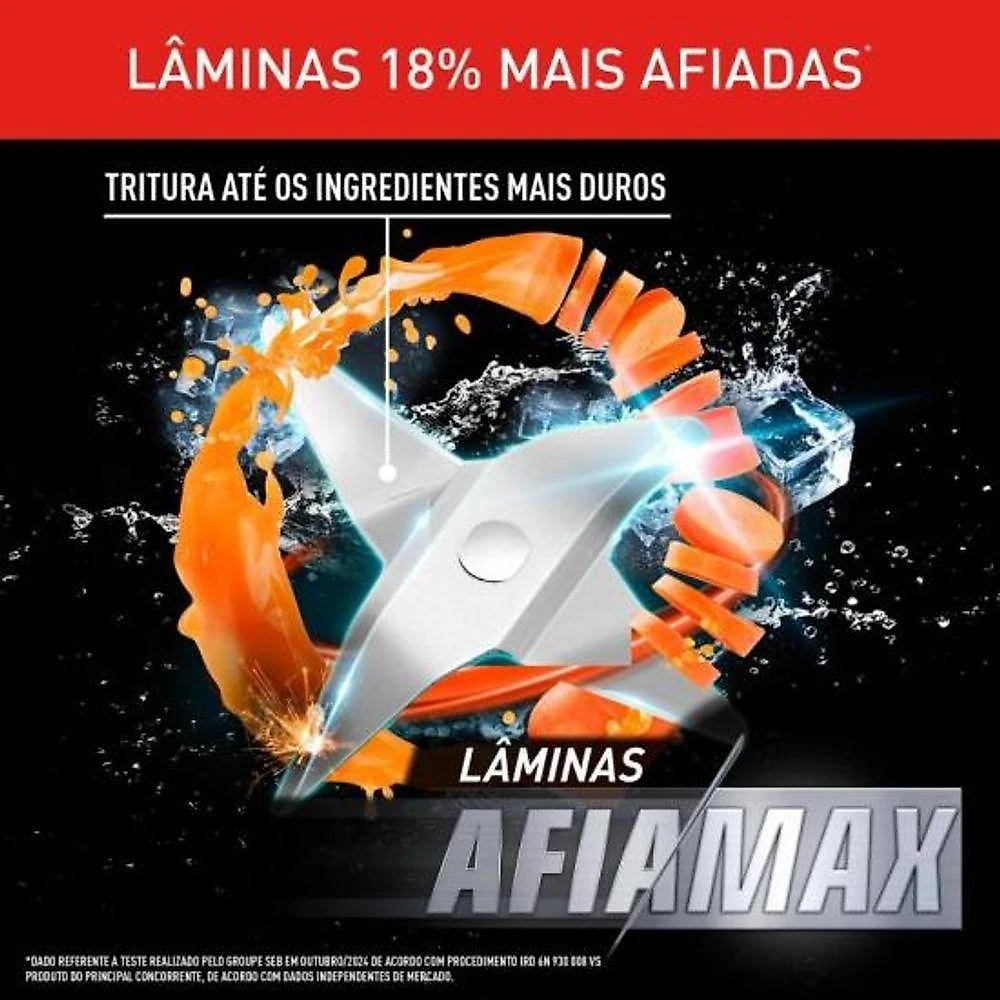 Liquidificador Arno Power Mix Essential Vermelho 110V