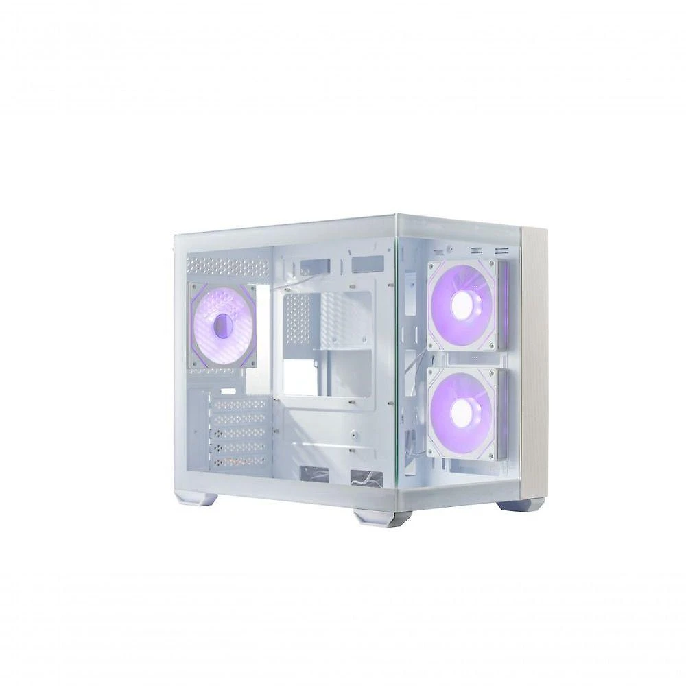 Gabinete Gamer Elite 481 Wood Mid Tower Vidro Panoramico ARGB Branco Cooler Master