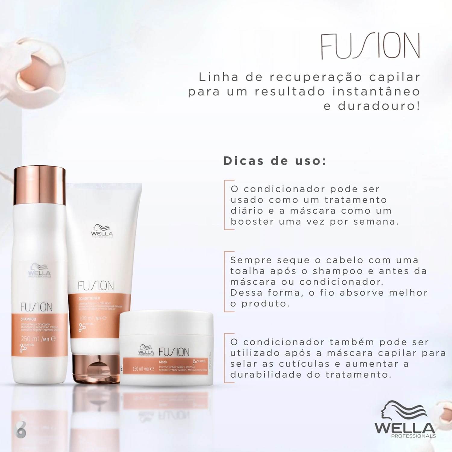 Miniatura Kit Wella Professionals Fusion Trio (3 Produtos) BLZ