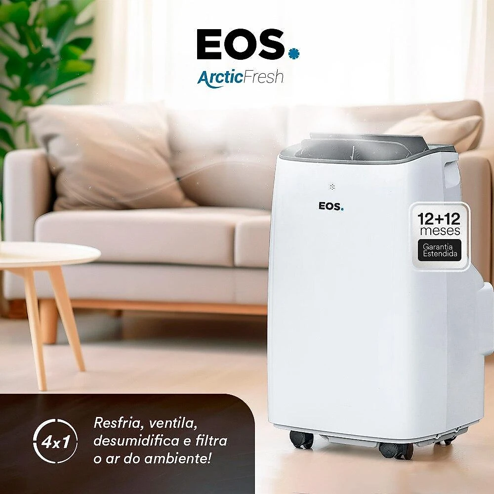 Ar-Condicionado Portátil 12000 BTUs EOS Slim EAP12F 220V