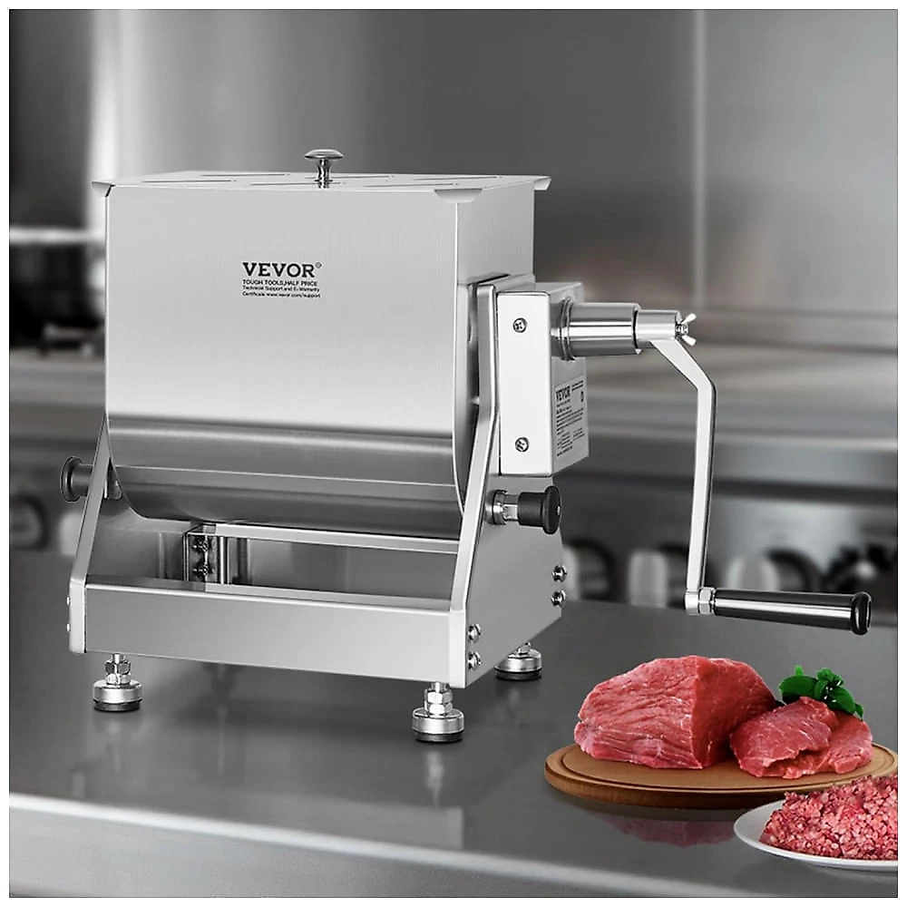Misturador Manual de Carne VEVOR BX-30T 30L Inox Basculante Palhetas Removíveis