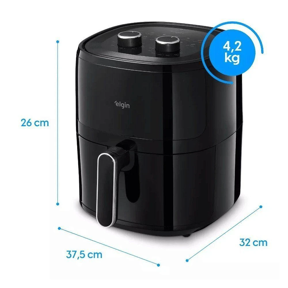 Fritadeira Elétrica Air Fryer Space 5 AFC50 5L 1700W com Cesto Removível Antiaderente 110V