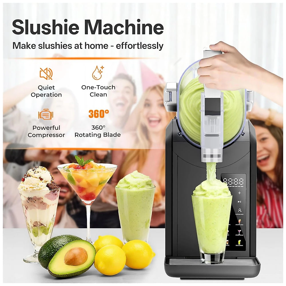 Máquina de Slush Raspadinha XCITY 2L 6 Programas Frozen Sem Gelo LED 240V