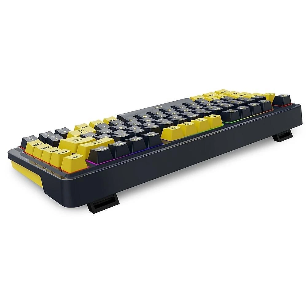 Teclado Mecânico Gamer Redragon ELF, RGB Chroma Mk.II, Switch Melt Gold, Cabo USB-C Removível, ABNT2, Preto E Laranja - K649PY-RGB PT