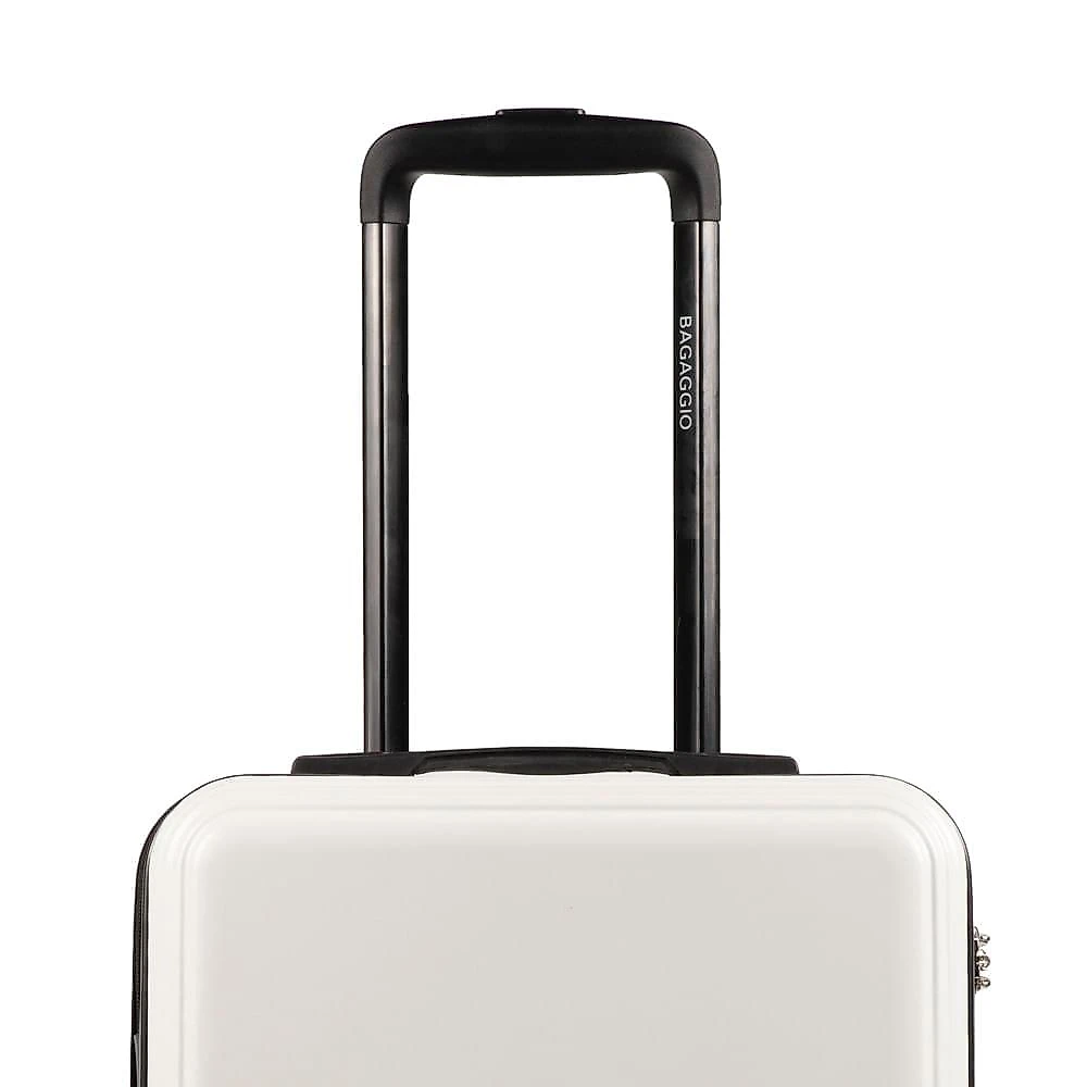 Mala de Viagem Pequena 10kg ABS 4 Rodas My Way Off White Branco - P