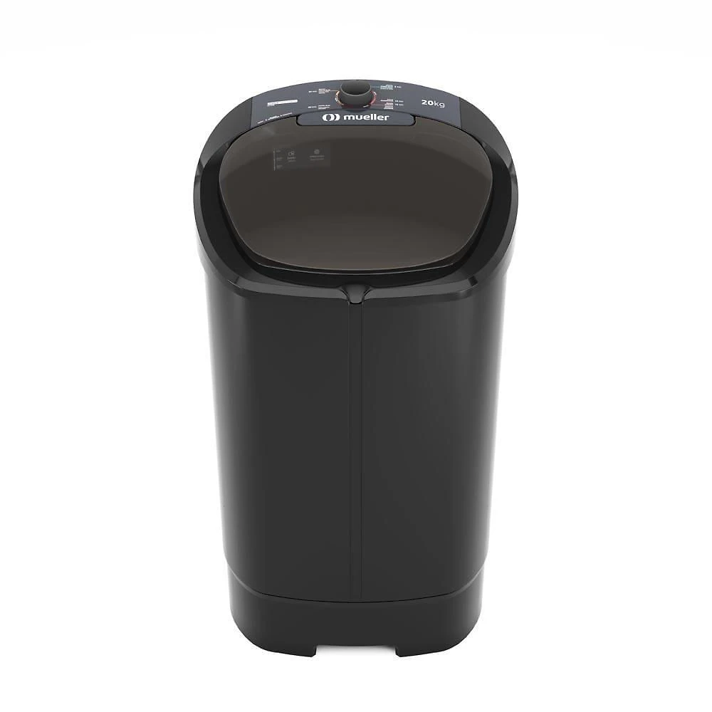 Tanquinho de Lavar Roupa Mueller MLT20B 20,1kg Semiautomática Preto 110V