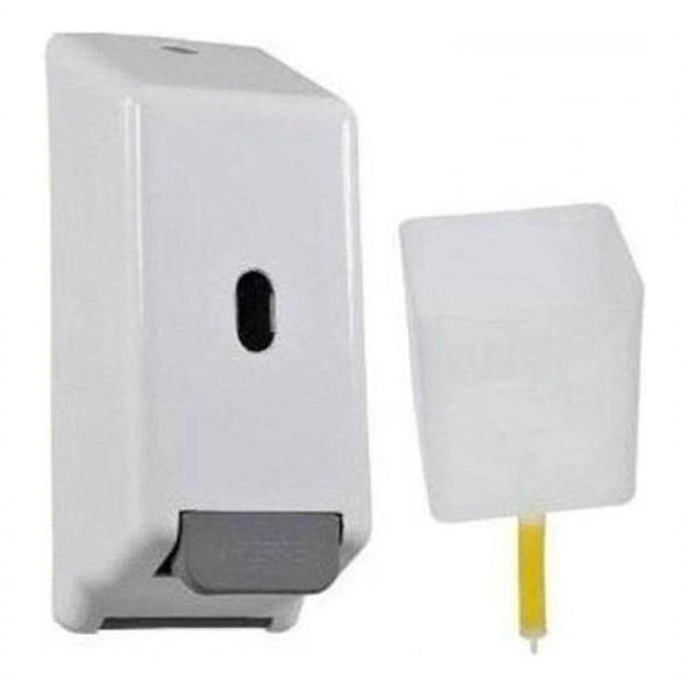 Saboneteira Refil Abs 800ml para Sabonete Líquido em Plástico Kit 10 Unidades Cinza Higipack