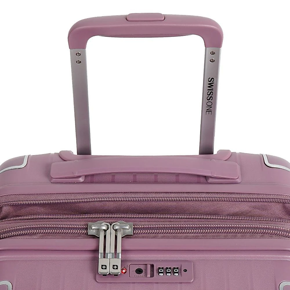 Mala de bordo 10 kg polipropileno 4 rodas swiss one onix lilas - p