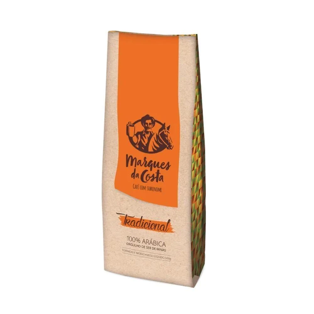 Café Tradiconal Torrado E Moído Fundo Chato 500gr