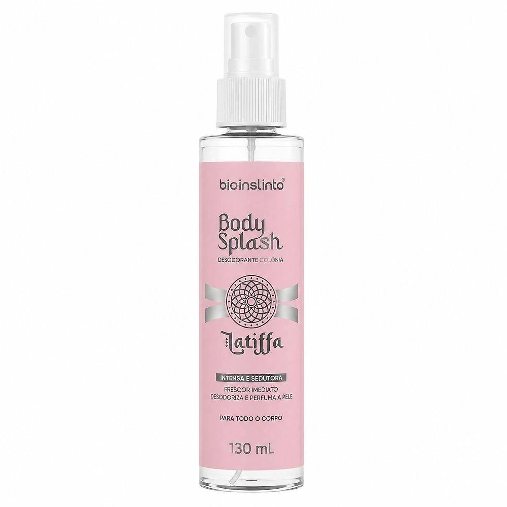 Desodorante Colônia Latiffa Body Splash Frescor Fragrância Agradável 130ML Bio Instinto