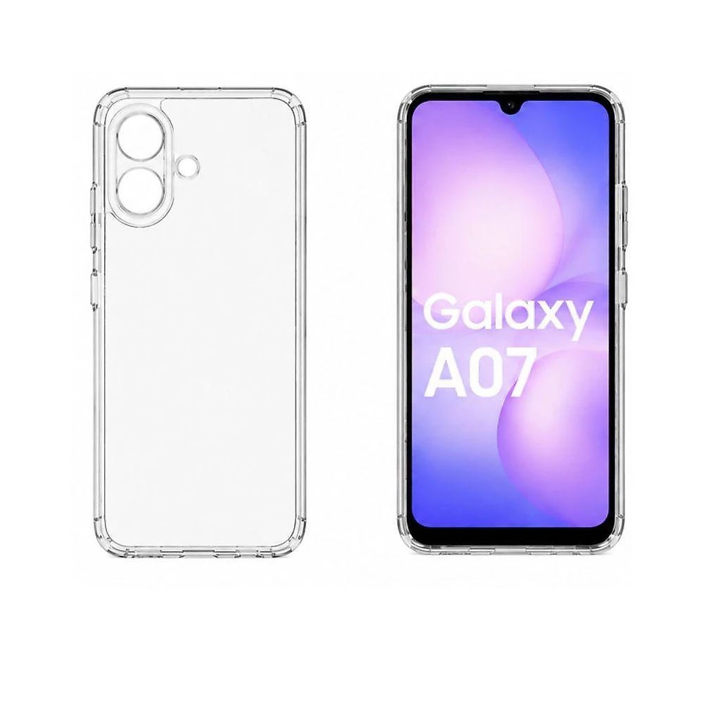 Capa e Película para Celular ELX Cases Galaxy A07 com Vidro 3D 9H e TPU Transparente 1 Unidade