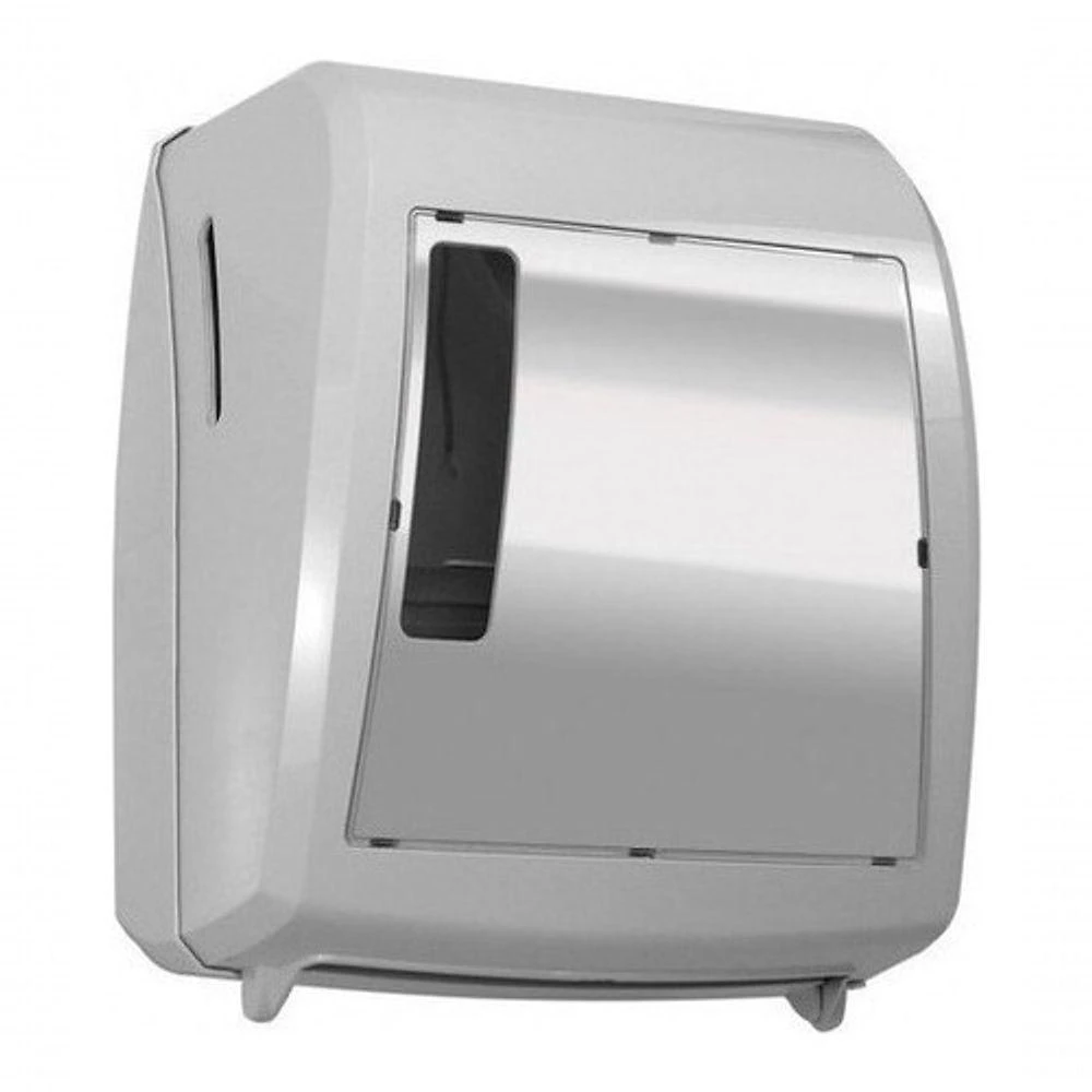 Toalheiro Elite Class Auto Corte para Papel Bobina em Plástico ABS Branco Higipack