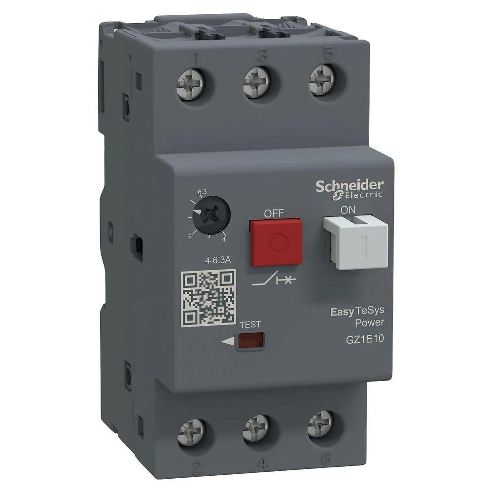 Disjuntor Motor GZ1-E10 com Proteção IP41 e IP55 Cinza Schneider Electric