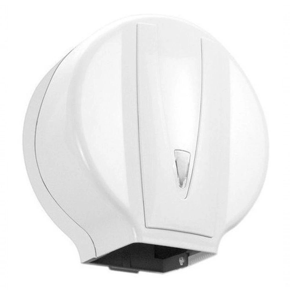 Suporte para Papel Higiênico Unik para Rolo de 300 a 600M com Visor Branco Higipack