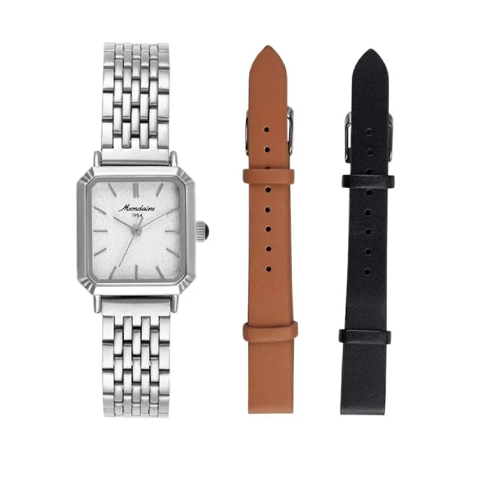 Relógio Mondaine 32915L0MVNE2 Troca Pulseira 24mm Aço Inox Prata