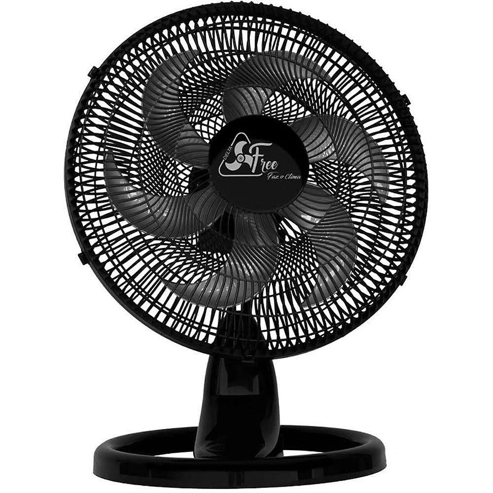 Ventilador de Mesa Venti-Delta 140W 40cm 6 Pás 2 Velocidades Preto Bivolt