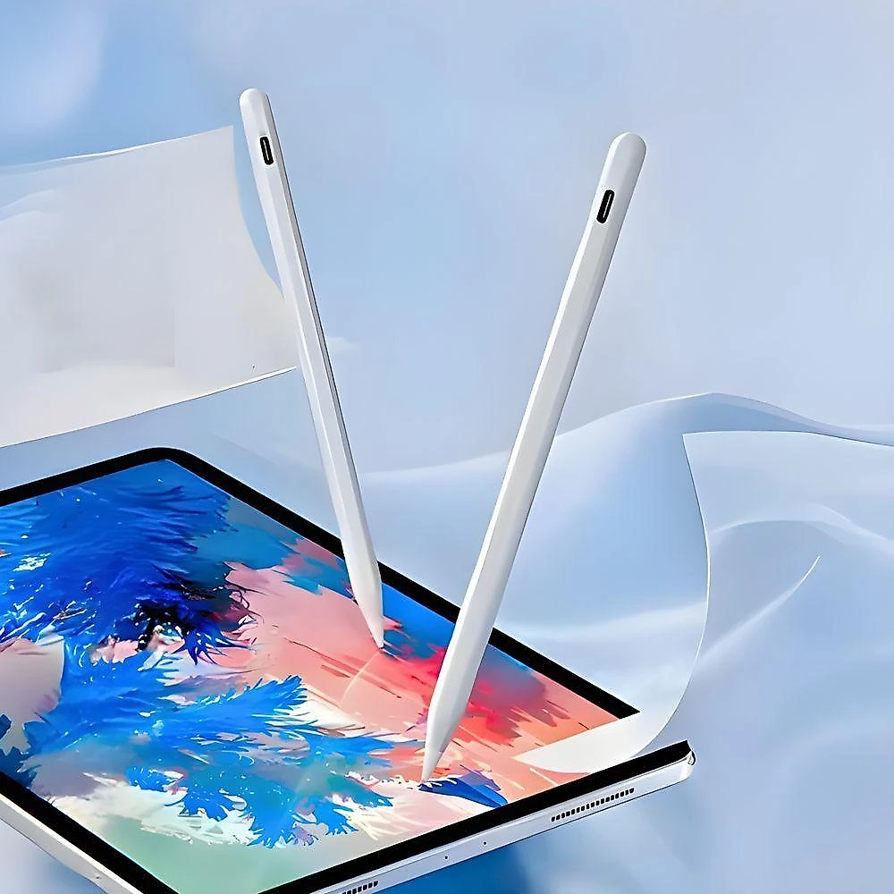 Caneta Digital Universal Touchscreen Ponta Fina 1,5MM com Rejeição da Palma Branco Utimix
