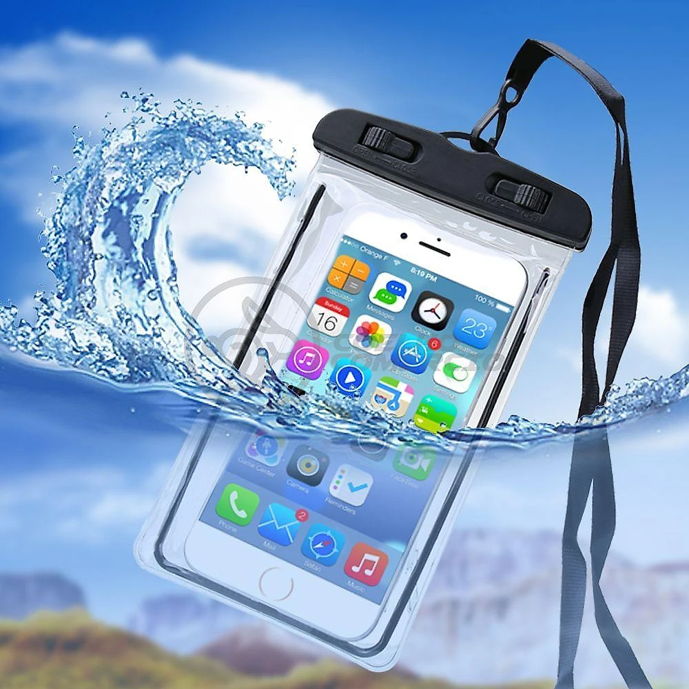 Capa Bolsa A Prova Dágua Impermeável Universal Para Celular - Preto