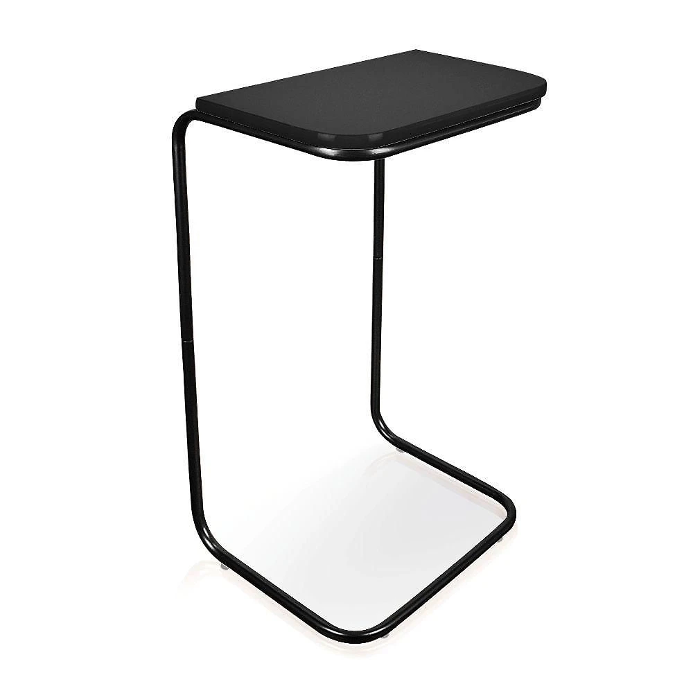 Mesa Lateral Tampo Multiuso Para Sofá Base Preto J01 - D'rossi Preto