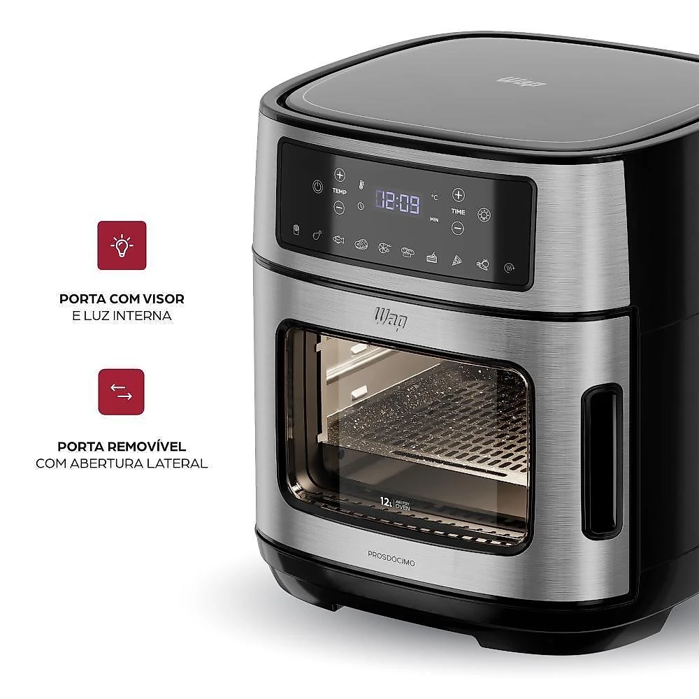 Fritadeira Elétrica WAP Air Fryer Oven Digital 12L 220V