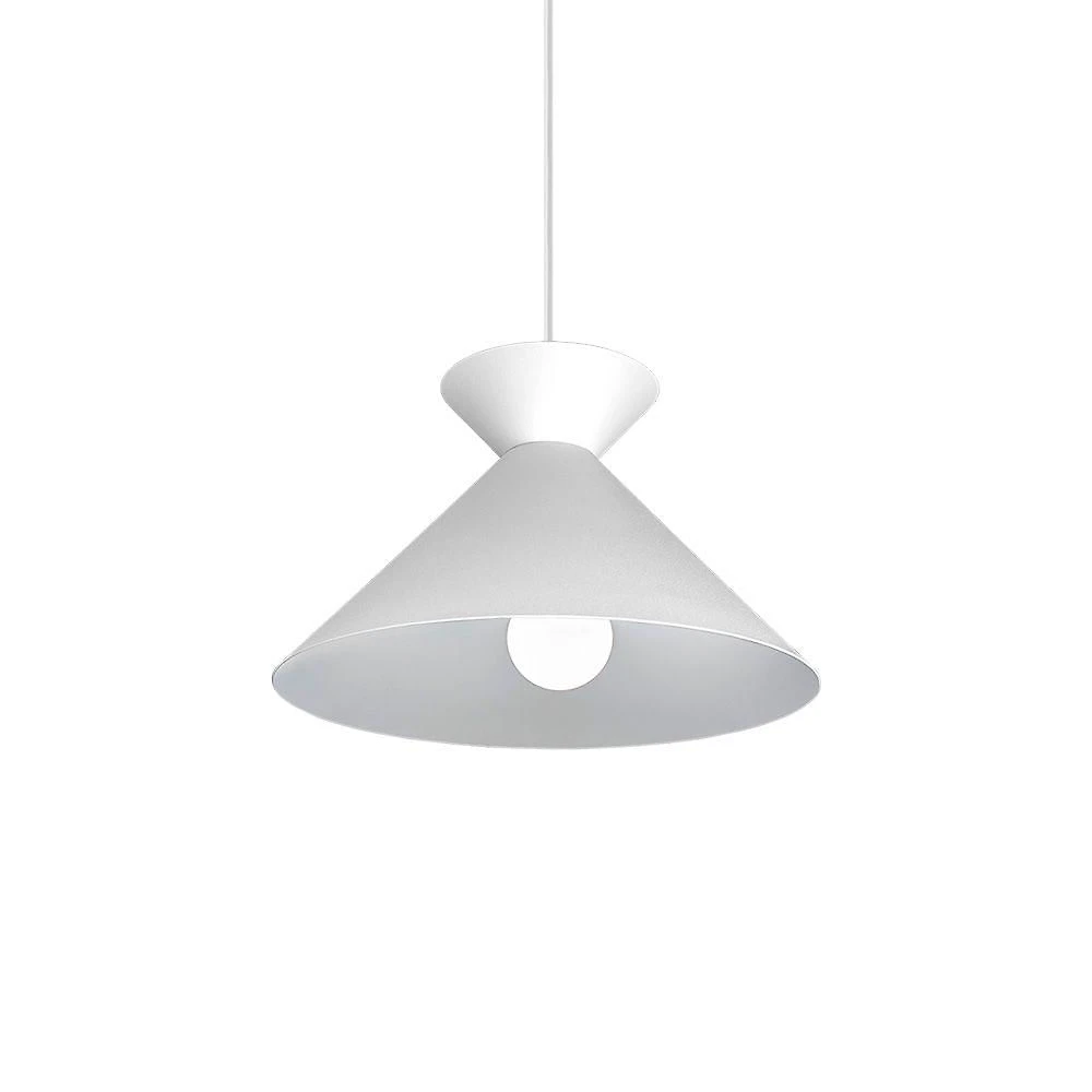 Lustre Pendente Blumenau Guto E27 Bivolt Branco Fosco