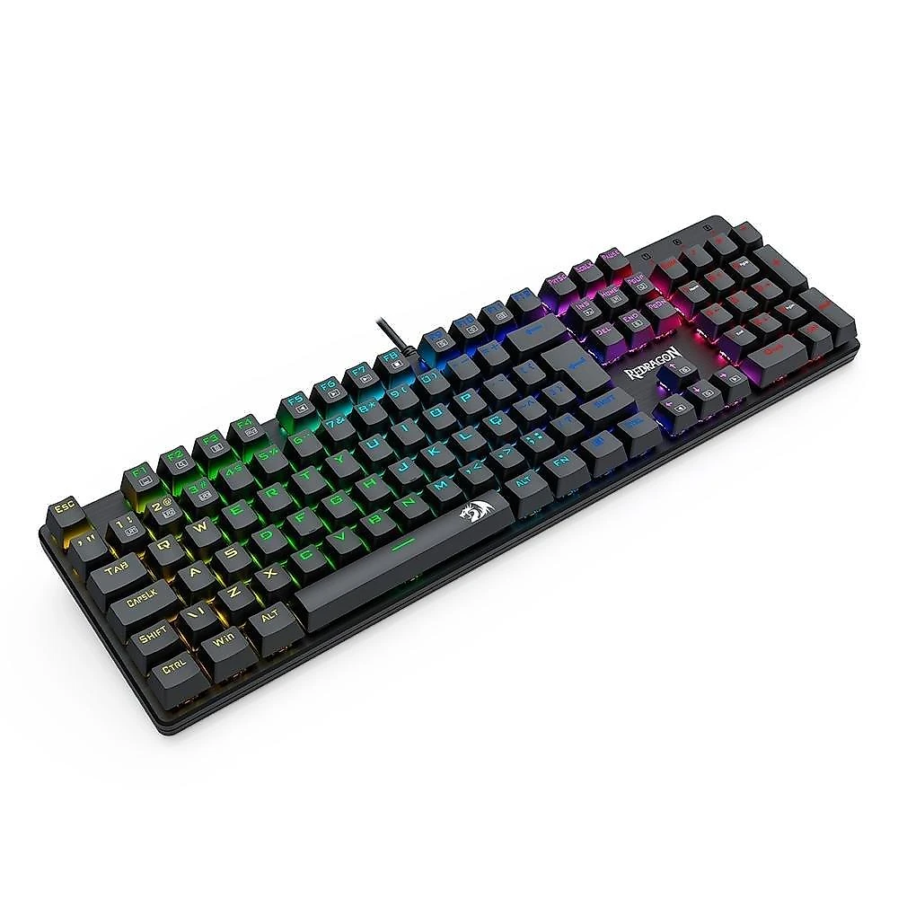 Teclado Mecânico Gamer Redragon Sindri, Rainbow, Preto - K671 (PT-BROWN)