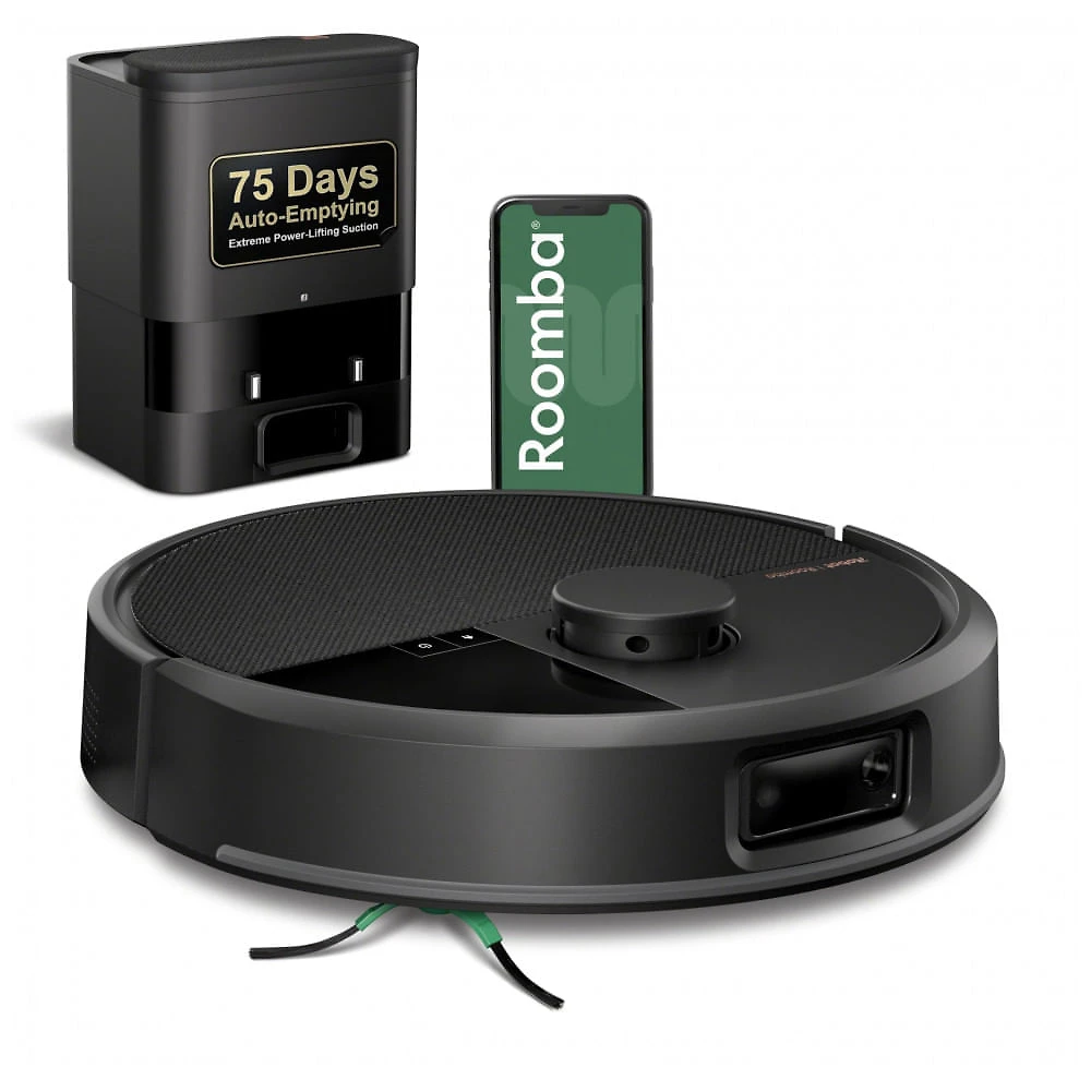 Robô Aspirador iRobot Roomba Max 705 com Base AutoEmpty Preto LiDAR Navigation e Detecção de Obstáculos