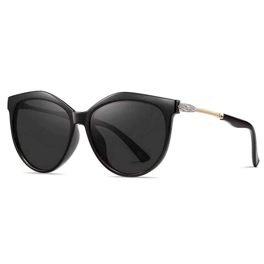 Óculos De Sol Para Mulheres Polarizados Cat Eye Gradiente Preto