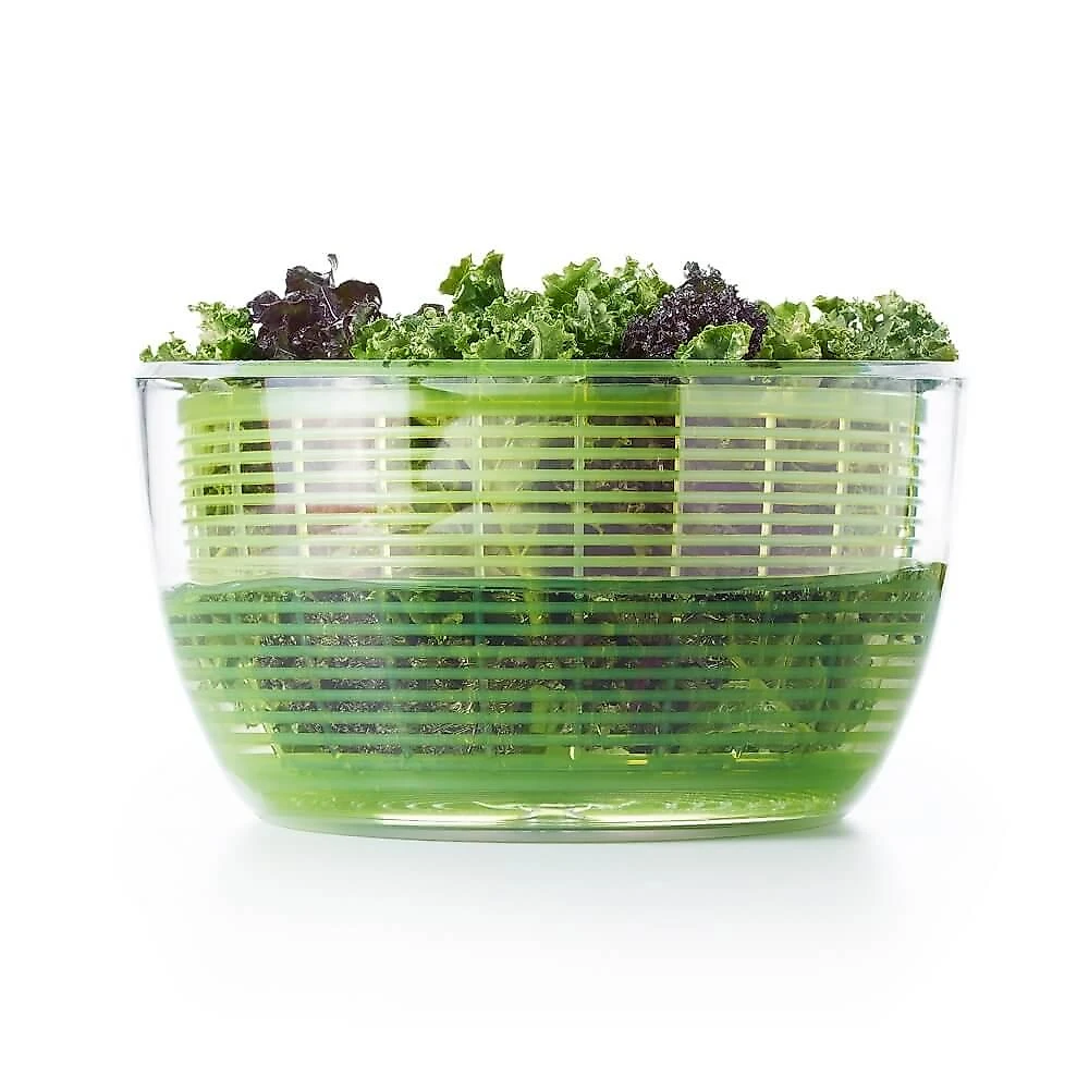 Lava e seca saladas de plástico oxo verde