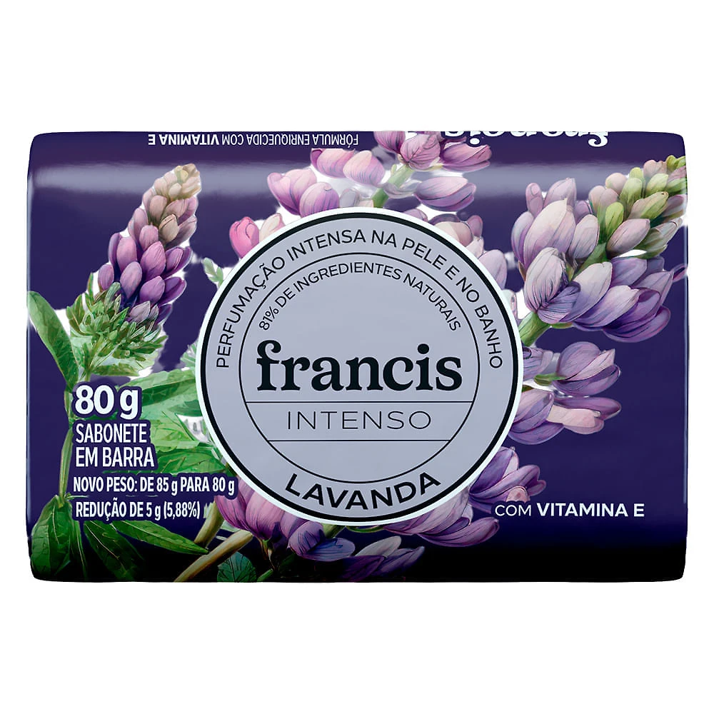Sabonete em Barra Francis Intenso Lavanda 80g