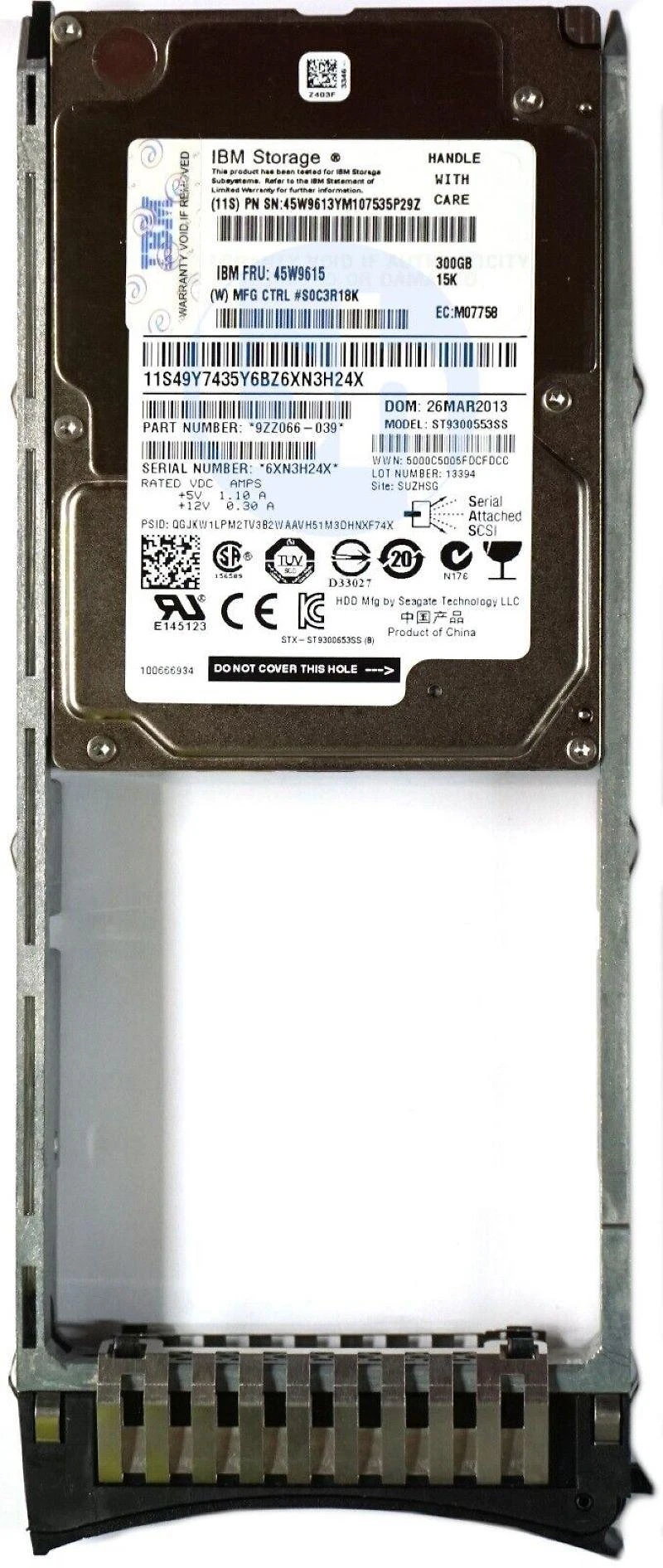 Miniatura Hd Sas Ibm 300gb 15k 2.5 ST9300553SS Seagate