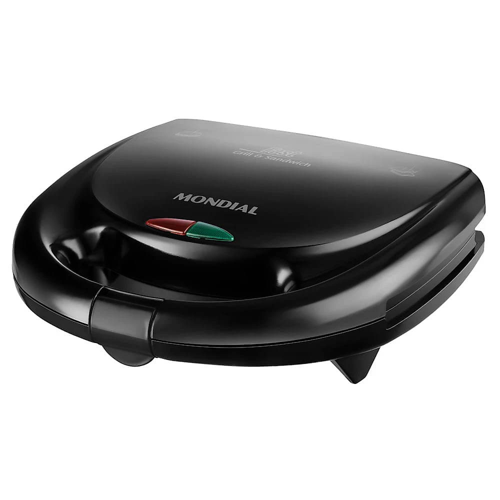Grill e Sanduicheira Mondial Fast Grill S12 Preta - 750W 220V
