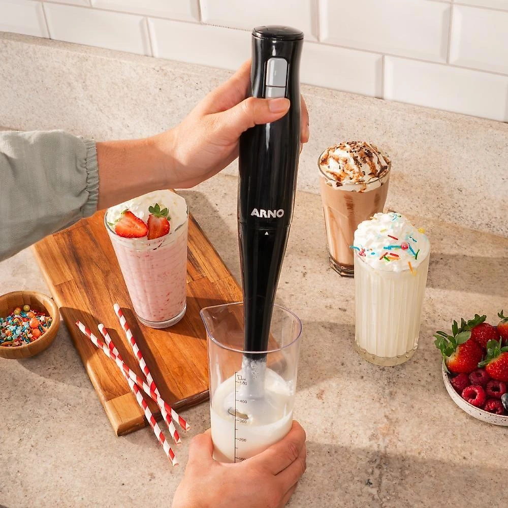 Mixer de Mão com Turbomix Duo Mx21 200W Preto para Receitas Práticas em 110V