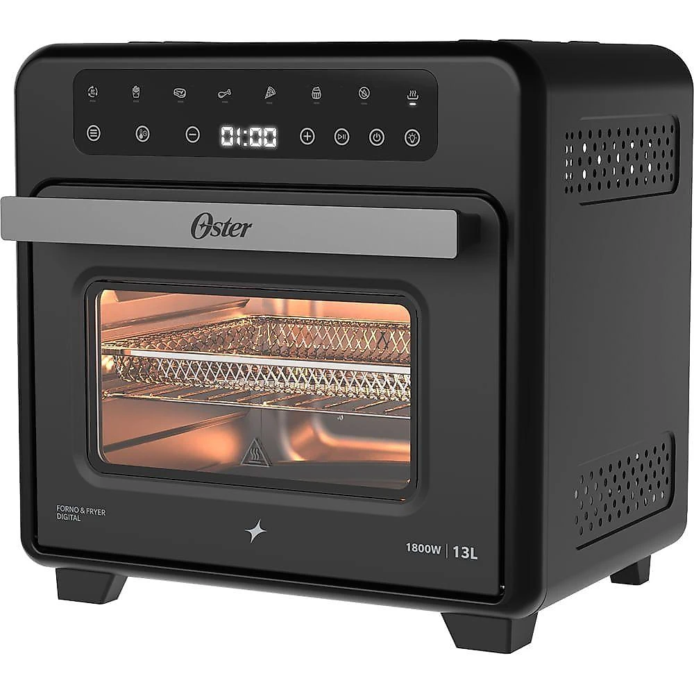 Forno Elétrico e Air Fryer Oster Digital Pro 13L 1800W 8 em 1 Touch 110V