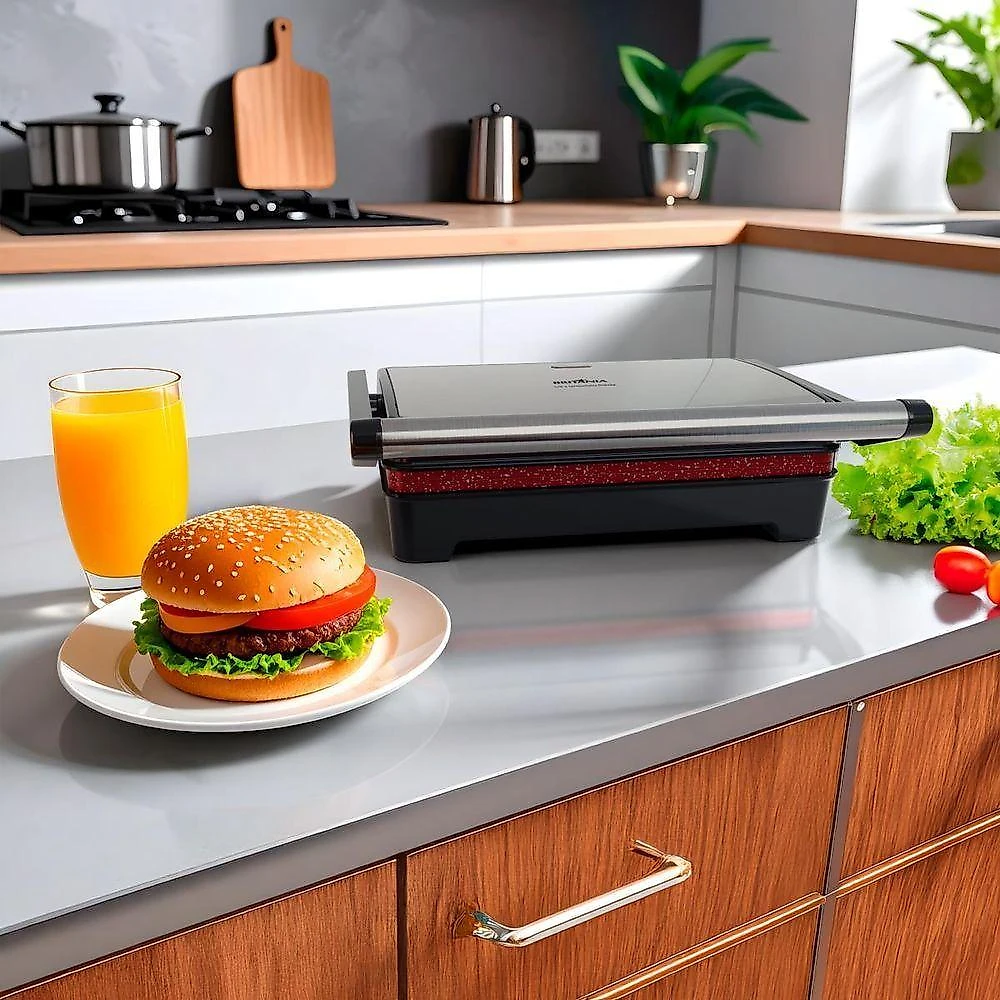 Grill E Sanduicheira Britânia 2 Em 1 Abertura 180o BGR28A 220V