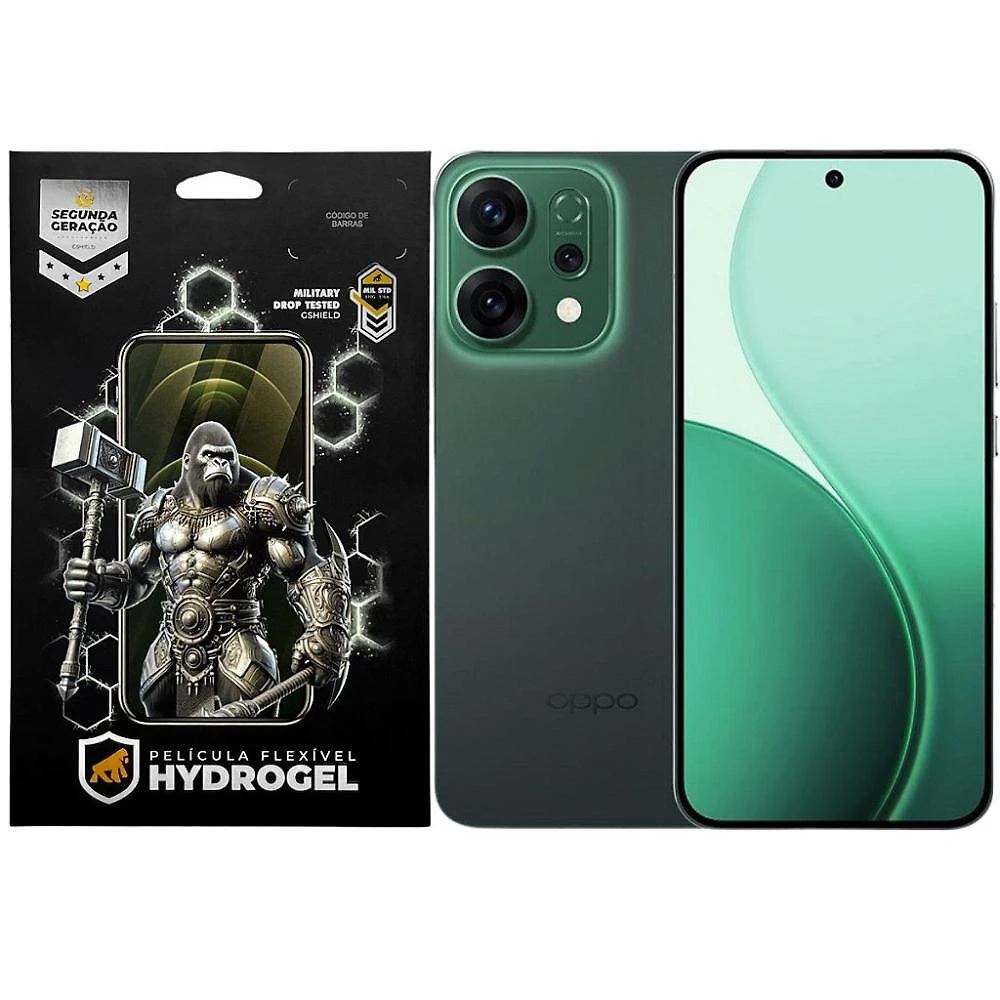 Kit Película Frontal + Traseira para OPPO Reno14 5G - Proteção Completa - Gshield