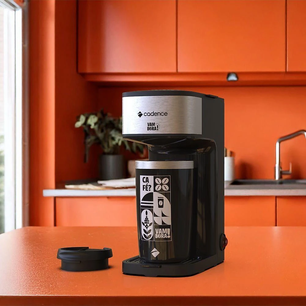 Cafeteira Elétrica Cadence Vambora Com Copo Térmico 110V