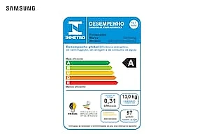 Lava e Seca Samsung 13kg WD13FG Smart AI Control Inverter Inox 110V