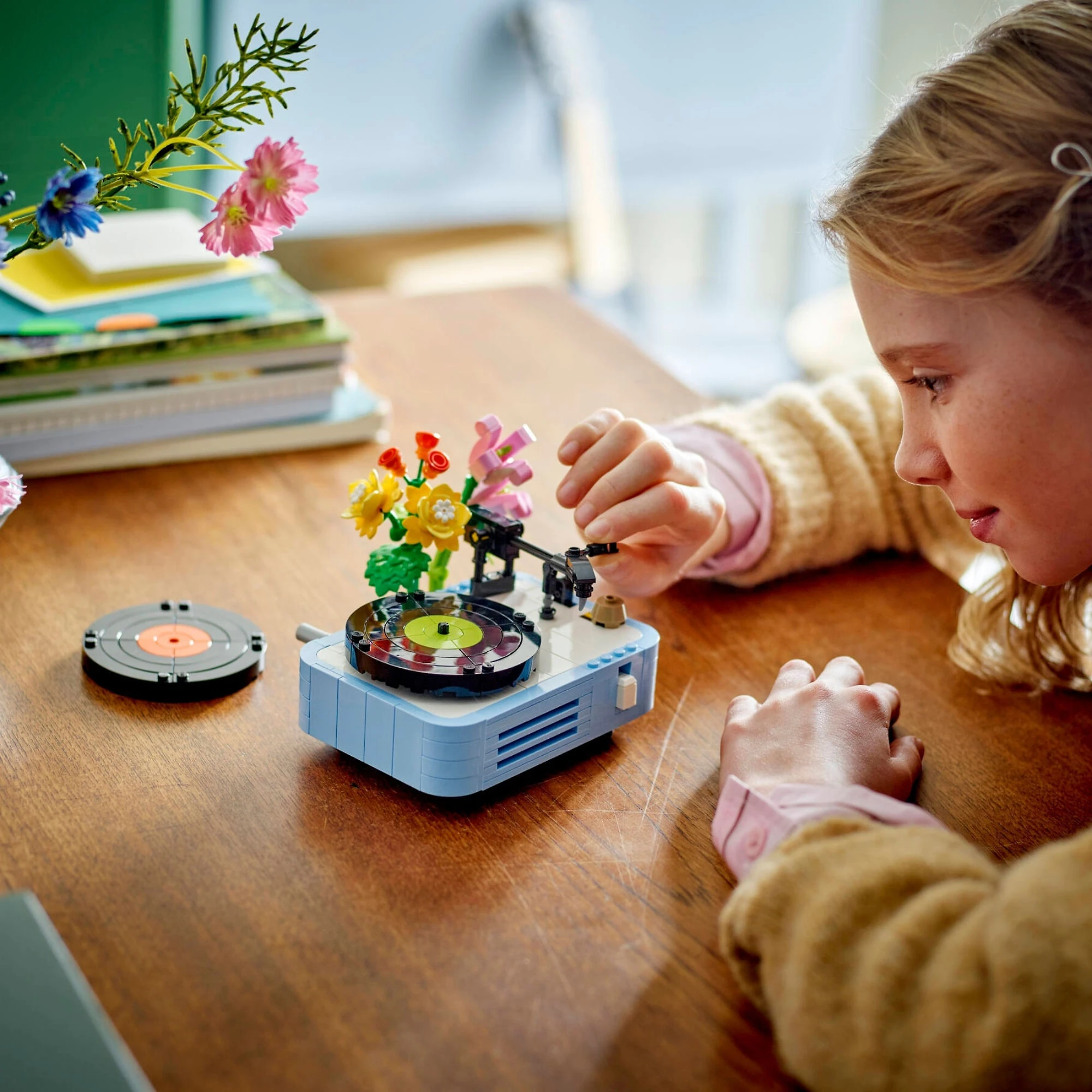 Miniatura LEGO® Creator 3 em 1 - Toca-discos com flores
