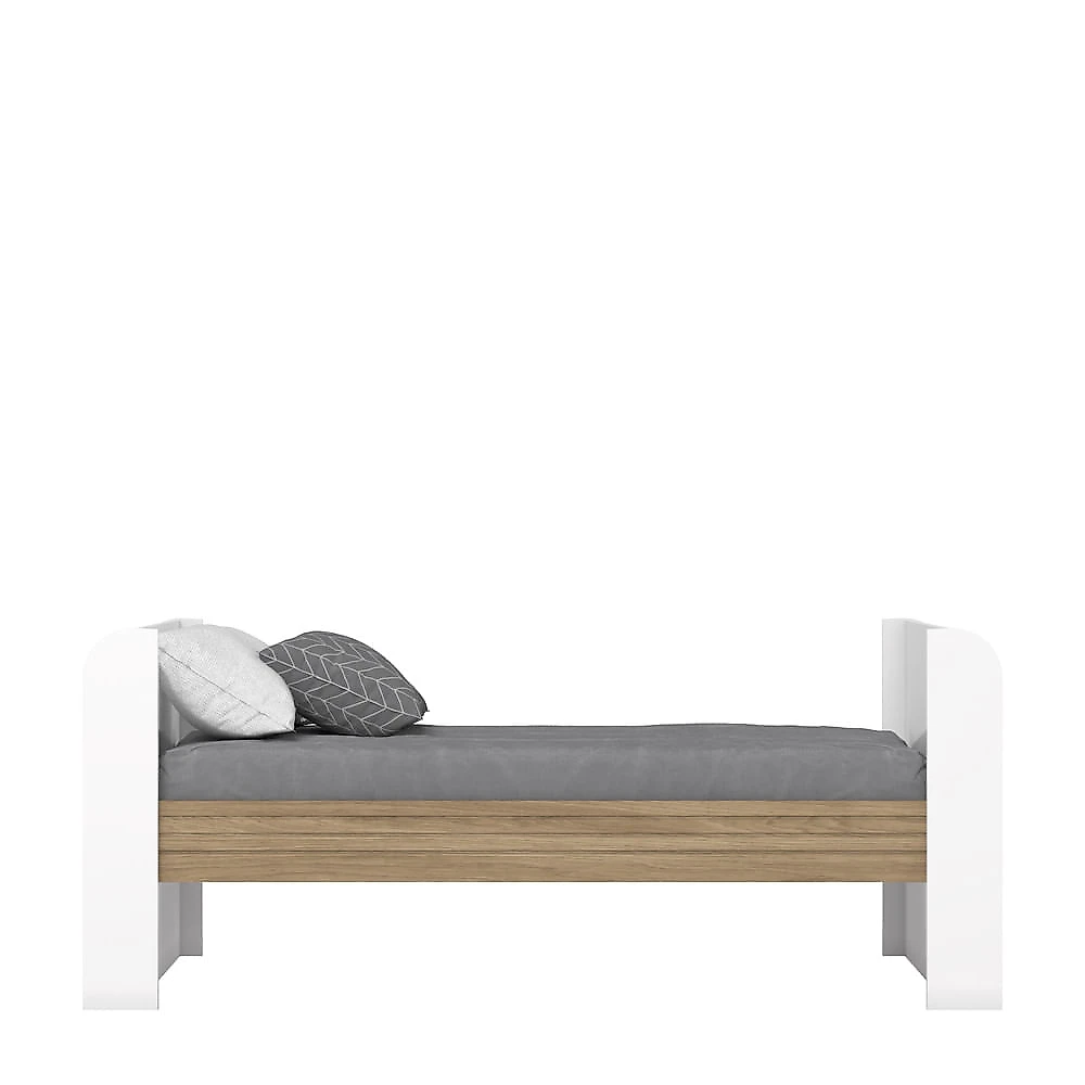 Berço Mini Cama 2 em 1 Aconchego Henn Branco com Jequitibá HP