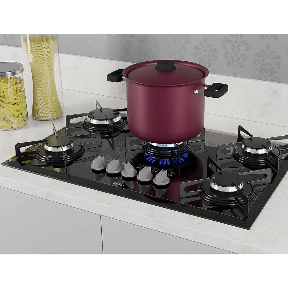 Cooktop a Gás Philco 5 Queimadores Cook Chef Bivolt