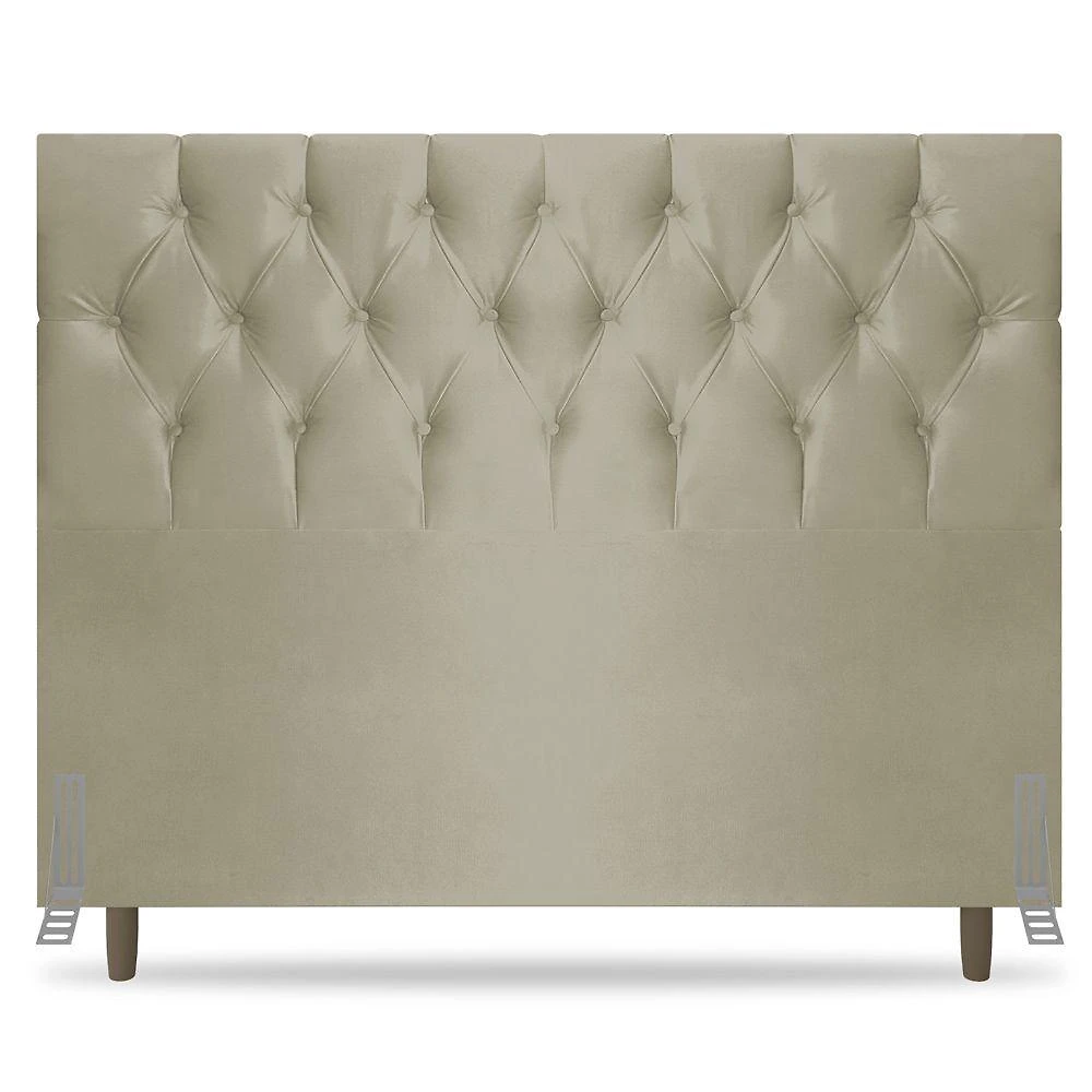 Cabeceira Cama Box Casal King Size Madrid 195cm Corano Bege