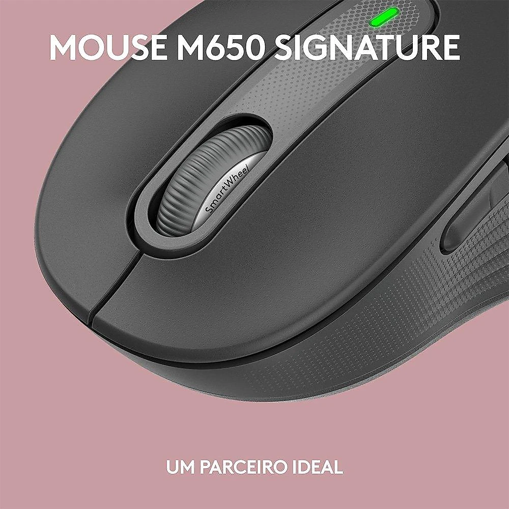 Teclado sem fio Logitech Signature Slim K950 Com Conexão Bluetooth ou Receptor USB Logi Bolt Incluso e Layout US INTL, Grafite - 920-012433
