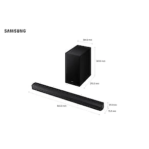 Soundbar Samsung B-Series HW-B650F/ZD 370W Bluetooth 3.1 Canais Dolby Audio Preto