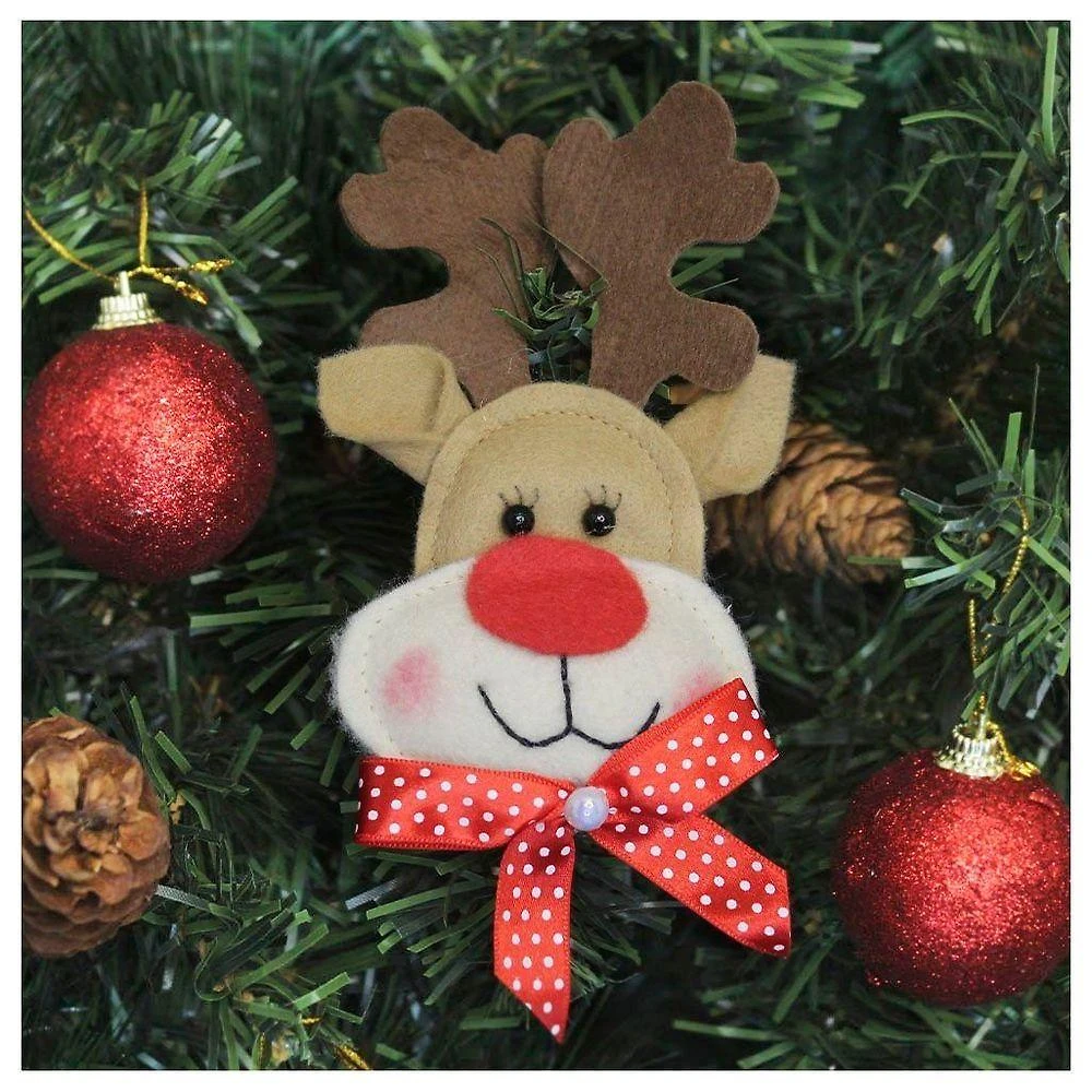 Enfeite Pendente Para árvore De Natal Rena 13cm 18 Unidades