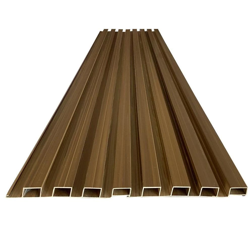 Painel Ripado de Pvc em Placa 7 unidades - MARRON